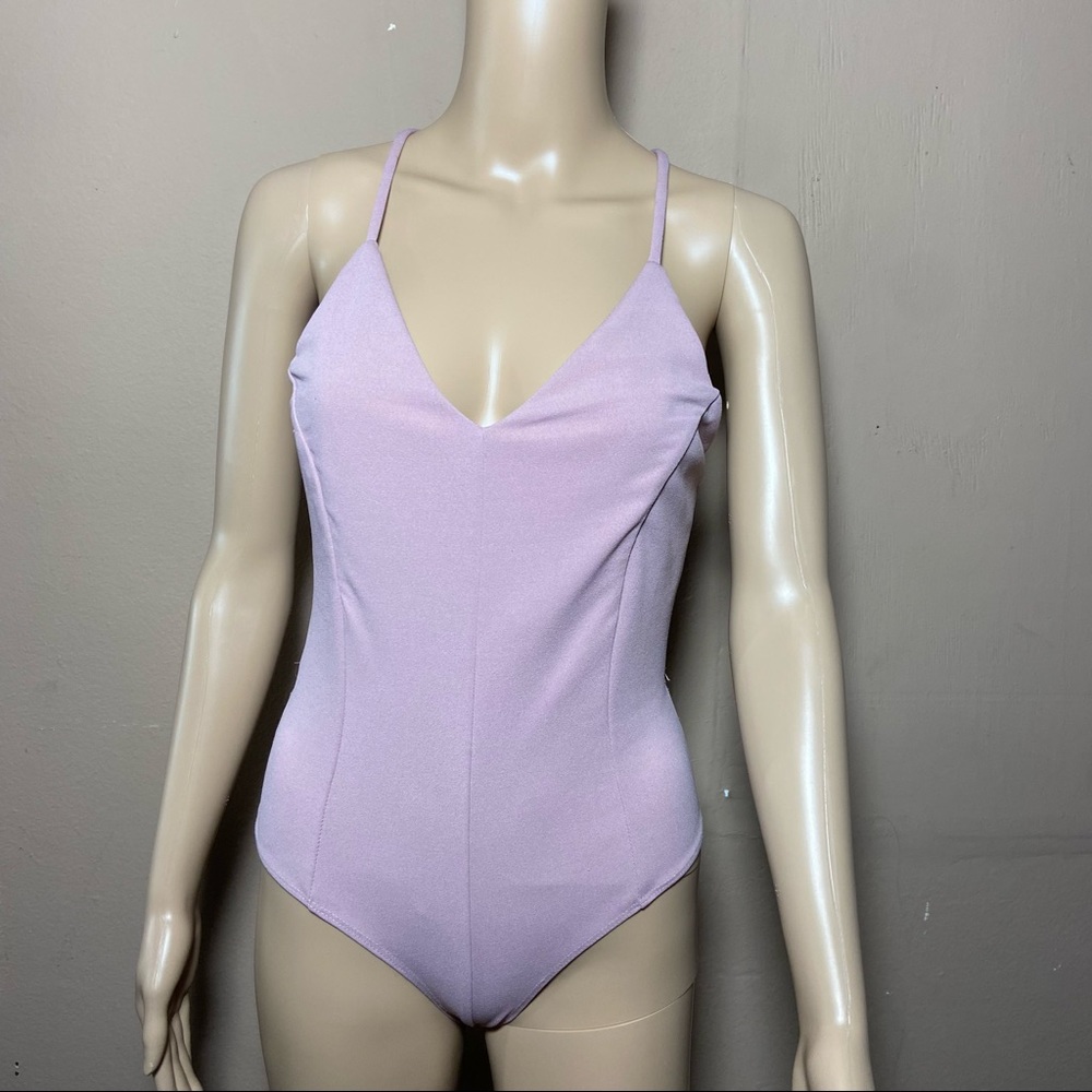 Dusty Pink Lace Back Bodysuit